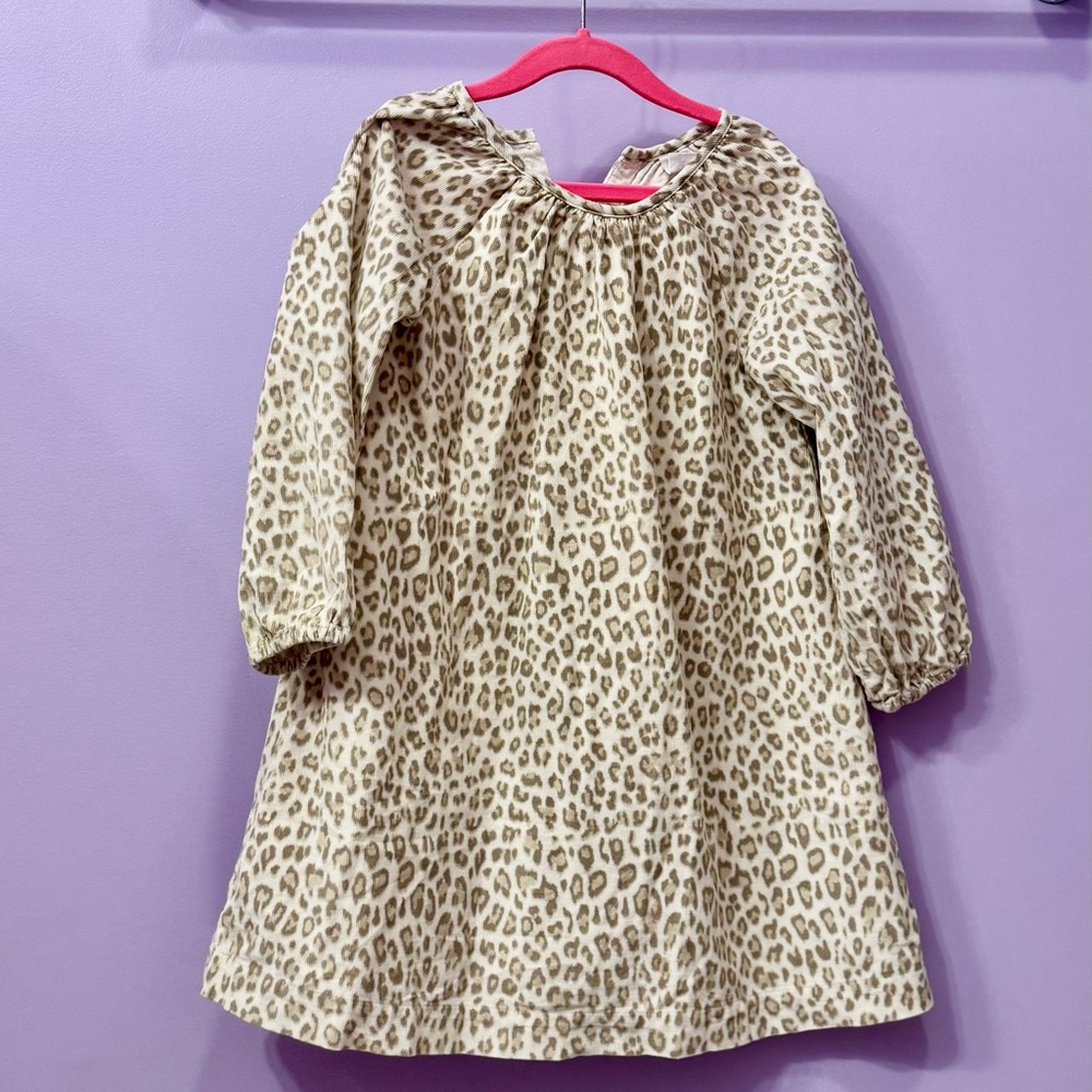 Leopard Print Kids Dress